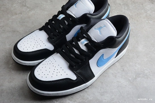 Cheap EP Black White (W)  DC0774-041 1 Low Jordan Blue University DC0774-041 0329